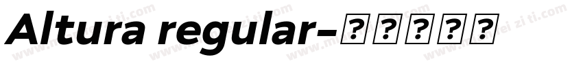 Altura regular字体转换
